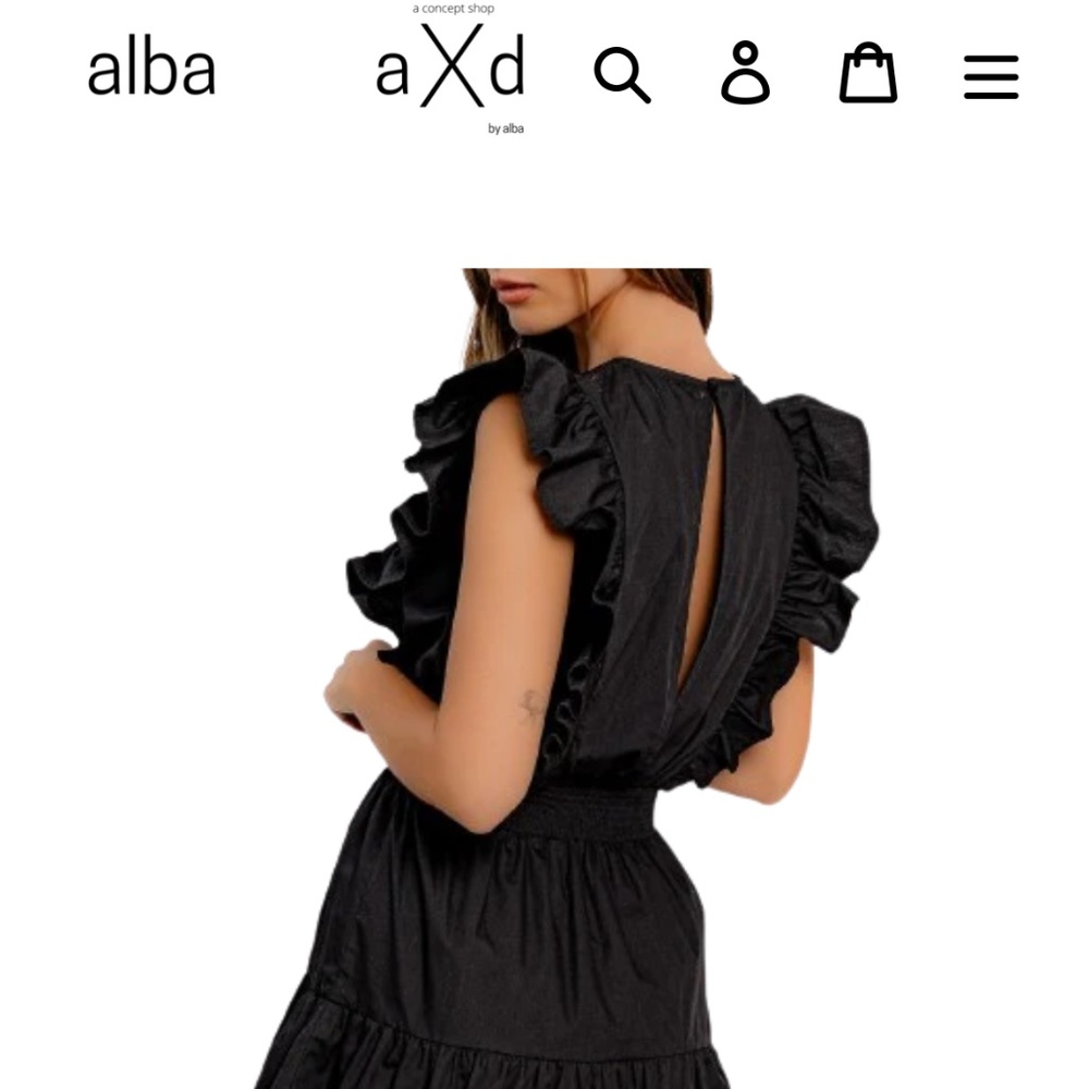 LBD - Tiered Mini Black Dress